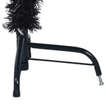HKH Árvore de Natal Artificial Pré-Iluminada Preto em PVC