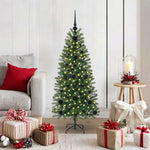 HKH Árvore de Natal Artificial com 150 Leds Verde em PE e PVC
