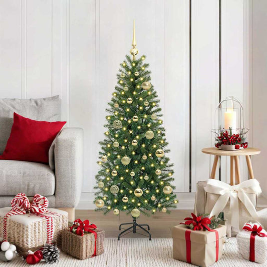 HKH Árvore de Natal Artificial com 150 Leds Verde em PE e PVC