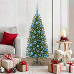 HKH Árvore de Natal Artificial com 150 Leds Verde em PE e PVC