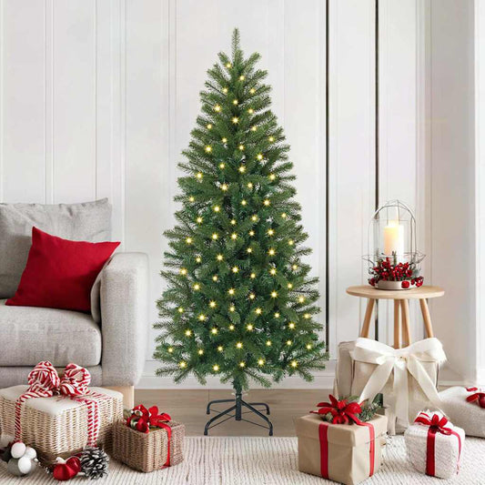 HKH Árvore de Natal Artificial com 150 Leds Verde em PE e PVC
