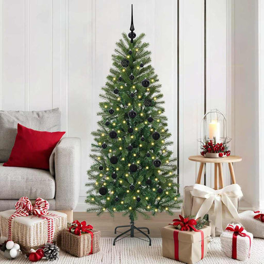HKH Árvore de Natal Artificial com 150 Leds Verde em PE e PVC