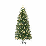 HKH Árvore de Natal Artificial com 150 Leds Verde em PE e PVC