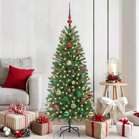 HKH Árvore de Natal Artificial com 150 Leds Verde em PE e PVC