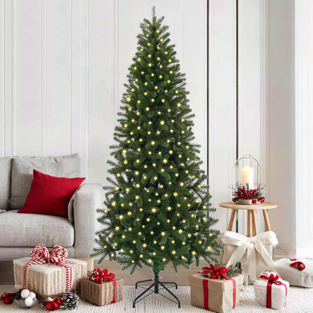 HKH Árvore de Natal Artificial com 300 Leds Verde em PE e PVC