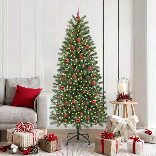 HKH Árvore de Natal Artificial com 300 Leds Verde em PE e PVC