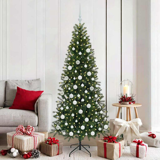 HKH Árvore de Natal Artificial com 300 Leds Verde em PE e PVC