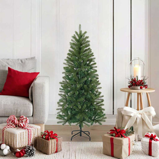 HKH Árvore de Natal Artificial Verde em PVC com Pé em Aço