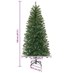 HKH Árvore de Natal Artificial Verde em PVC com Pé em Aço