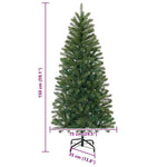 HKH Árvore de Natal Artificial Verde em PVC com Pé em Aço