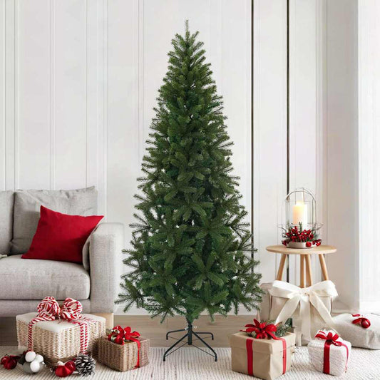 HKH Árvore de Natal Artificial Verde em PVC com Pé em Aço
