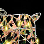 HKH Conjunto de 4 Renas com 80 LED's em PET - Colorido