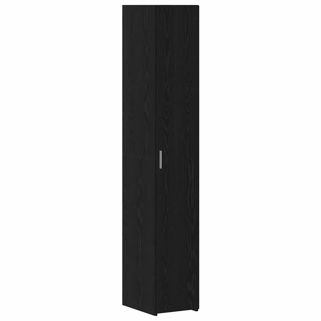 HKH Aparador 2 Piezas Alto de Madera Procesada con 1 Puerta - Roble Negro