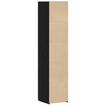 Aparador alto HKH de madera prensada con 1 puerta - Roble Negro