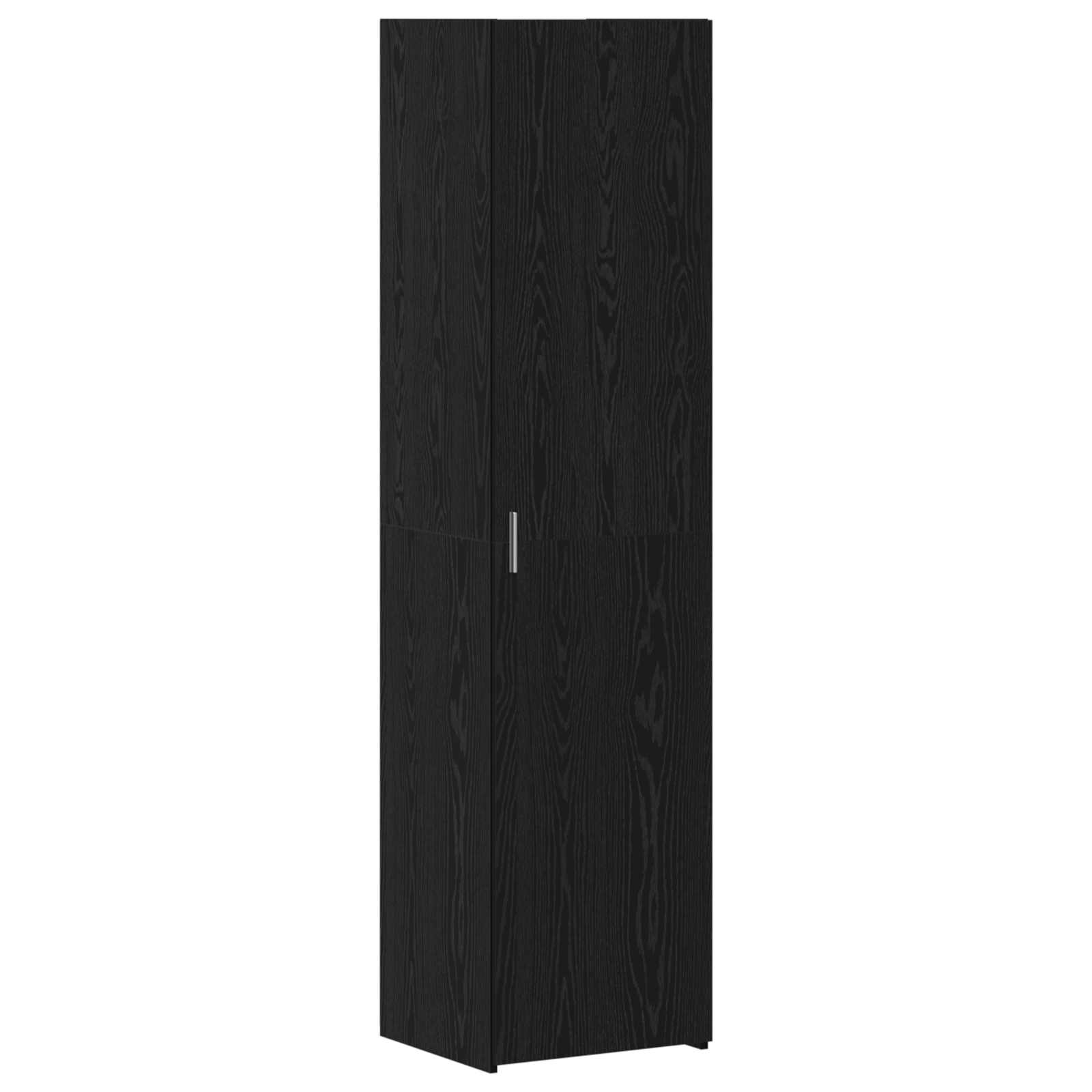 HKH Aparador 2 Piezas Alto de Madera Procesada con 1 Puerta - Roble Negro