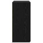 HKH Armario de Almacenamiento Moderno de Madera Procesada con 2 Puertas - Roble Negro