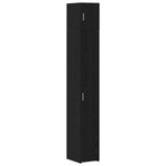 HKH Armario de Almacenamiento Alto de 3 Piezas de Madera Procesada con 2 Puertas - Roble Negro