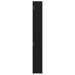 HKH Armario de Almacenamiento Alto de 3 Piezas de Madera Procesada con 2 Puertas - Roble Negro