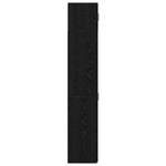 HKH Armario de Almacenamiento Alto de 3 Piezas de Madera Procesada con 2 Puertas - Roble Negro