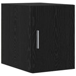 HKH Armario de Almacenamiento 2 Piezas Alto de Madera con 1 Puerta y 2 Cajones - Roble Negro