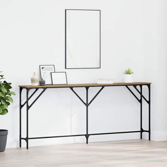 Mesa Consola Auxiliar Artesanal HKH en Roble
