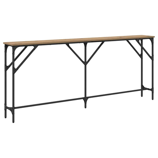 Mesa Consola Auxiliar Artesanal HKH en Roble