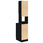 Aparador de cocina HKH con cajón de roble - Negro