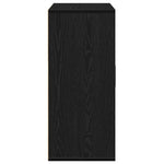 HKH Aparador Moderno de Madera Procesada con 1 Puerta y 3 Cajones - Roble Negro