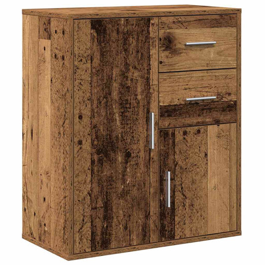 HKH Aparador Moderno de Madera Procesada con 2 Puertas y 2 Cajones - Madera Antigua