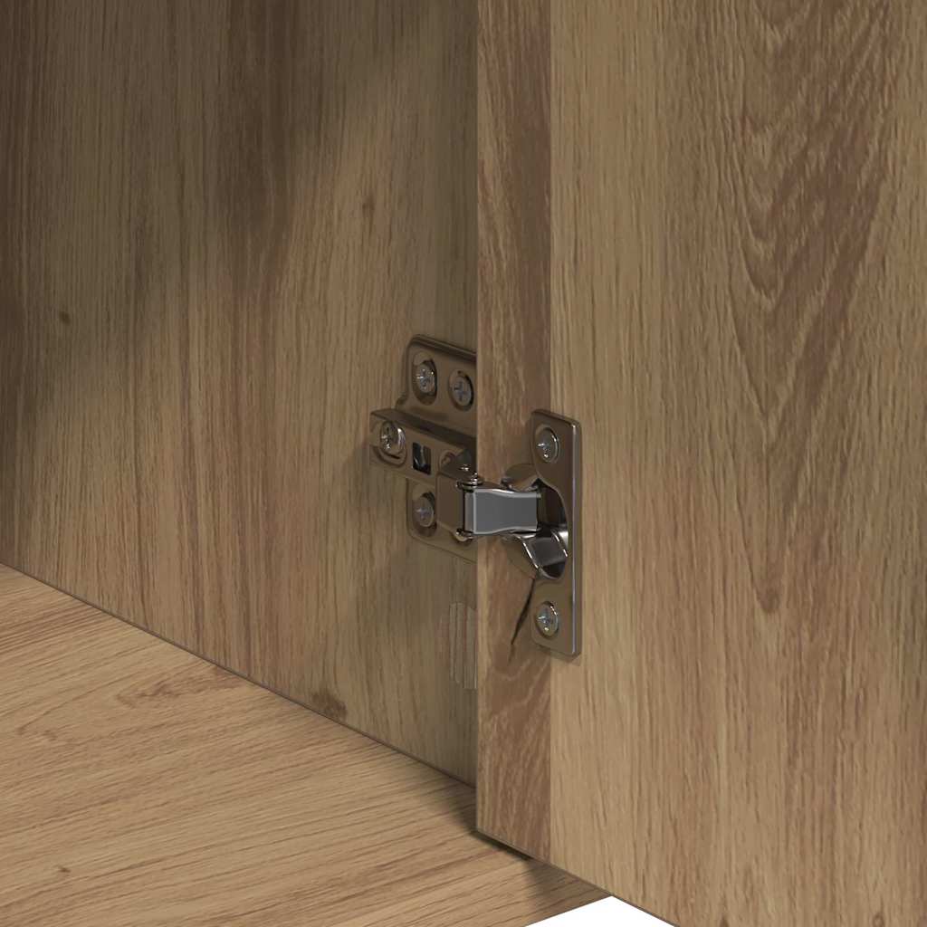 HKH Aparador Moderno de Madera Procesada con 2 Puertas y 2 Cajones - Roble Artesanal