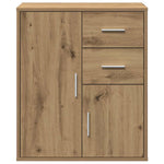 HKH Aparador Moderno de Madera Procesada con 2 Puertas y 2 Cajones - Roble Artesanal