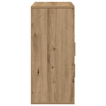 HKH Aparador Moderno de Madera Procesada con 2 Puertas y 2 Cajones - Roble Artesanal