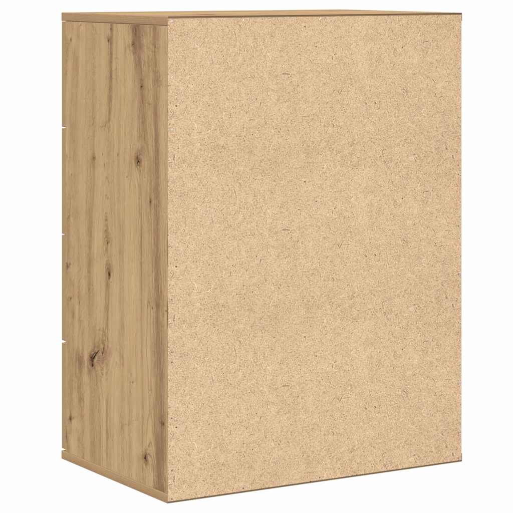 HKH Aparador Moderno de Madera Procesada con 4 Cajones - Roble Artesanal