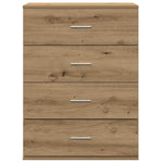 HKH Aparador Moderno de Madera Procesada con 4 Cajones - Roble Artesanal