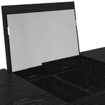 HKH Mesa de Cosméticos con Cajón en Roble - Negro