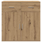 HKH Aparador Moderno de Madera Procesada con 2 Puertas y 2 Cajones - Roble Artesanal