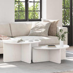 HKH Conjunto de 2 Mesas de Centro HKH - Branco