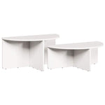 HKH Conjunto de 2 Mesas de Centro HKH - Branco