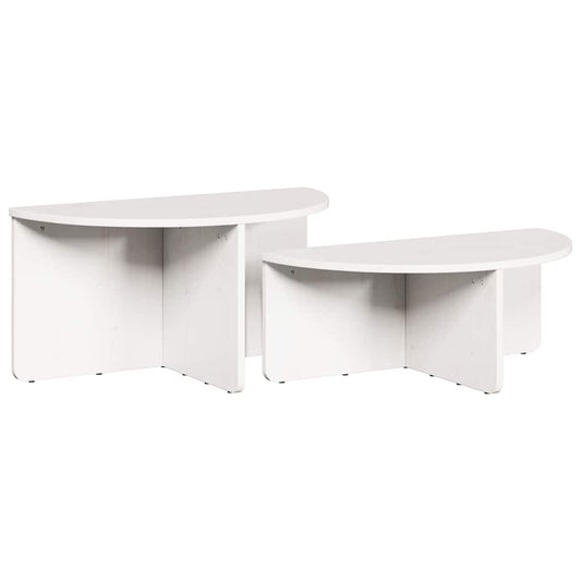 HKH Conjunto de 2 Mesas de Centro HKH - Branco