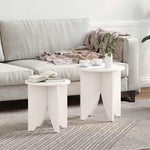 HKH Conjunto de 2 Mesas de Centro HKH - Branco