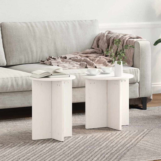 HKH Conjunto de 2 Mesas de Centro HKH - Branco