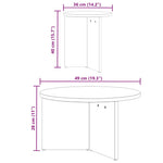 HKH Conjunto de 2 Mesas de Centro HKH - Branco