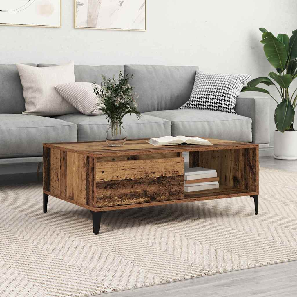 Mesa de centro HKH de madera antigua