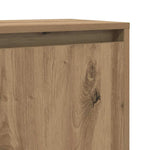 HKH Aparador Rústico de Madera Procesada con 3 Puertas - Roble Artesanal