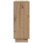 HKH Aparador Rústico de Madera Procesada con 3 Puertas - Roble Artesanal