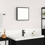Espejo de baño LED HKH en roble - Negro