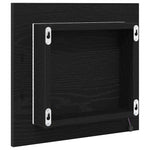 Espejo de baño LED HKH en roble - Negro