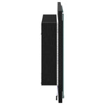 Espejo de baño LED HKH en roble - Negro
