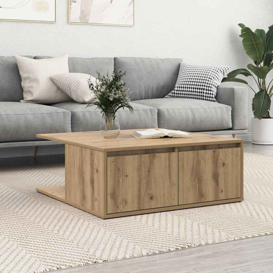 Mesa de centro HKH con cajón Roble Artesanal