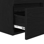 HKH Mueble de Baño con Cajón de Roble - Negro